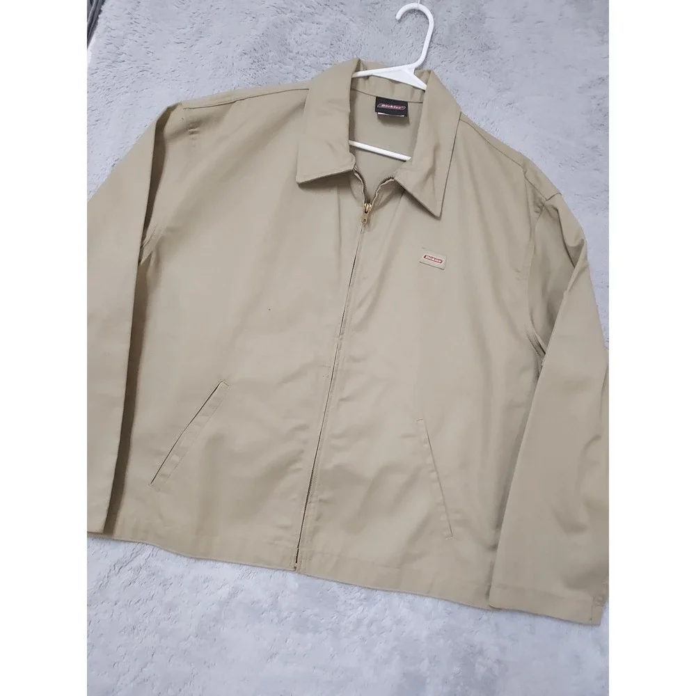 Dickies Jacket Mens XL Eisenhower Full Zip Up Workwear Canvas Skater Grunge